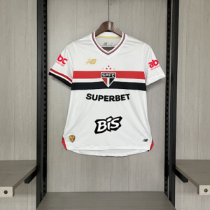 Women's 2025/26 Sao Paulo Home All Sponsors Jersey S-XXL