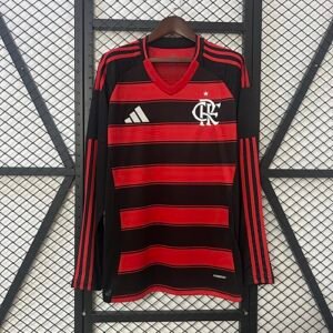 25/26 Long sleeve Flamengo Home S-4XL