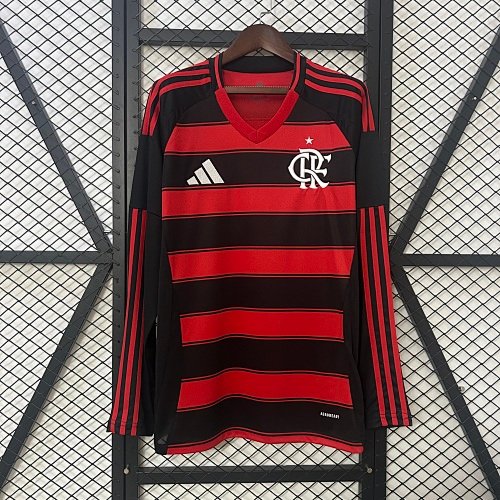 25/26 Long sleeve Flamengo Home S-4XL